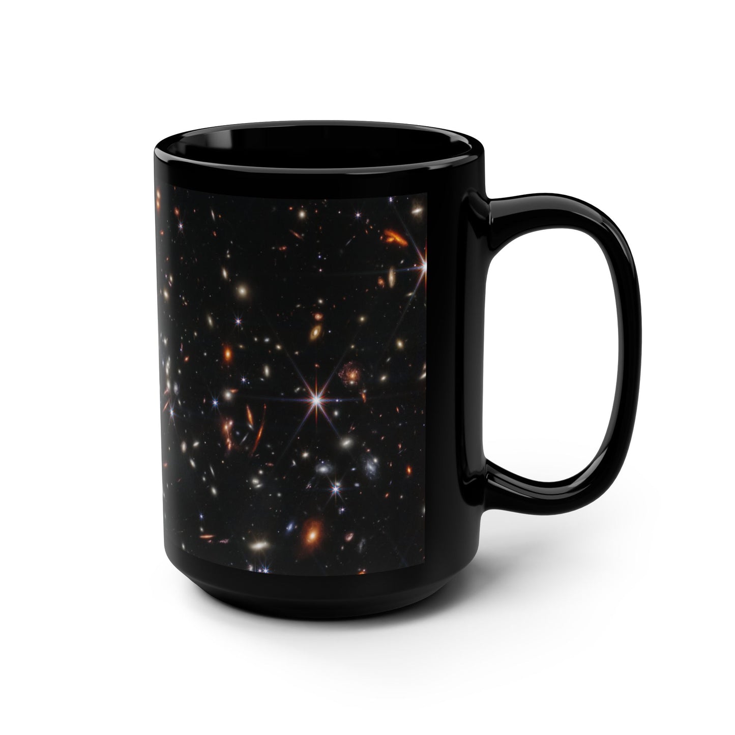 Deep Field SMACS 0723 Black Mug, 15oz