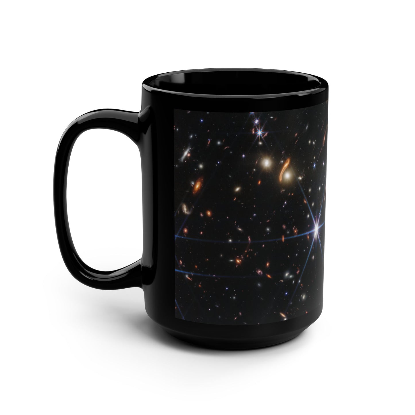 Deep Field SMACS 0723 Black Mug, 15oz