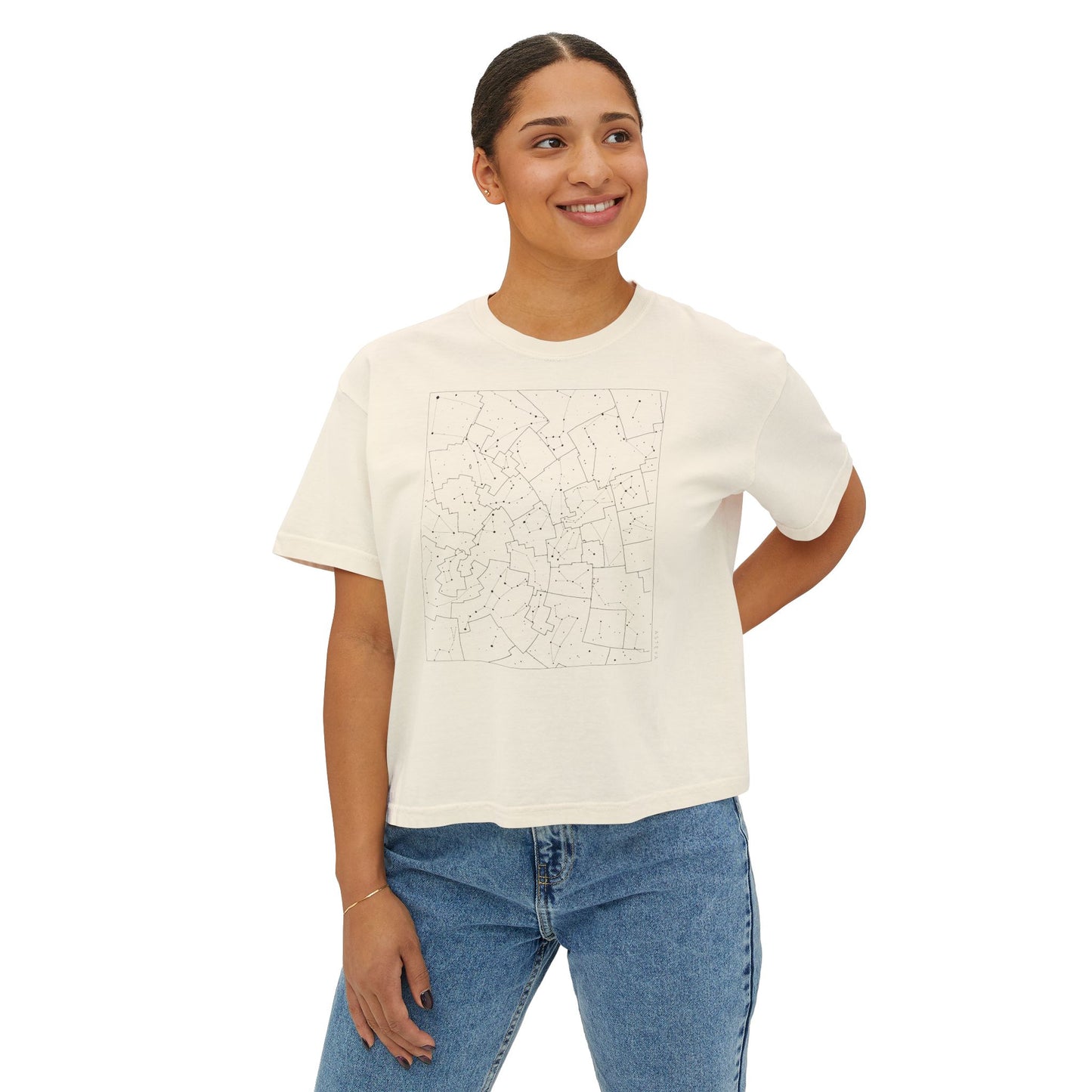 Constellation Map Crop Tee | Women's