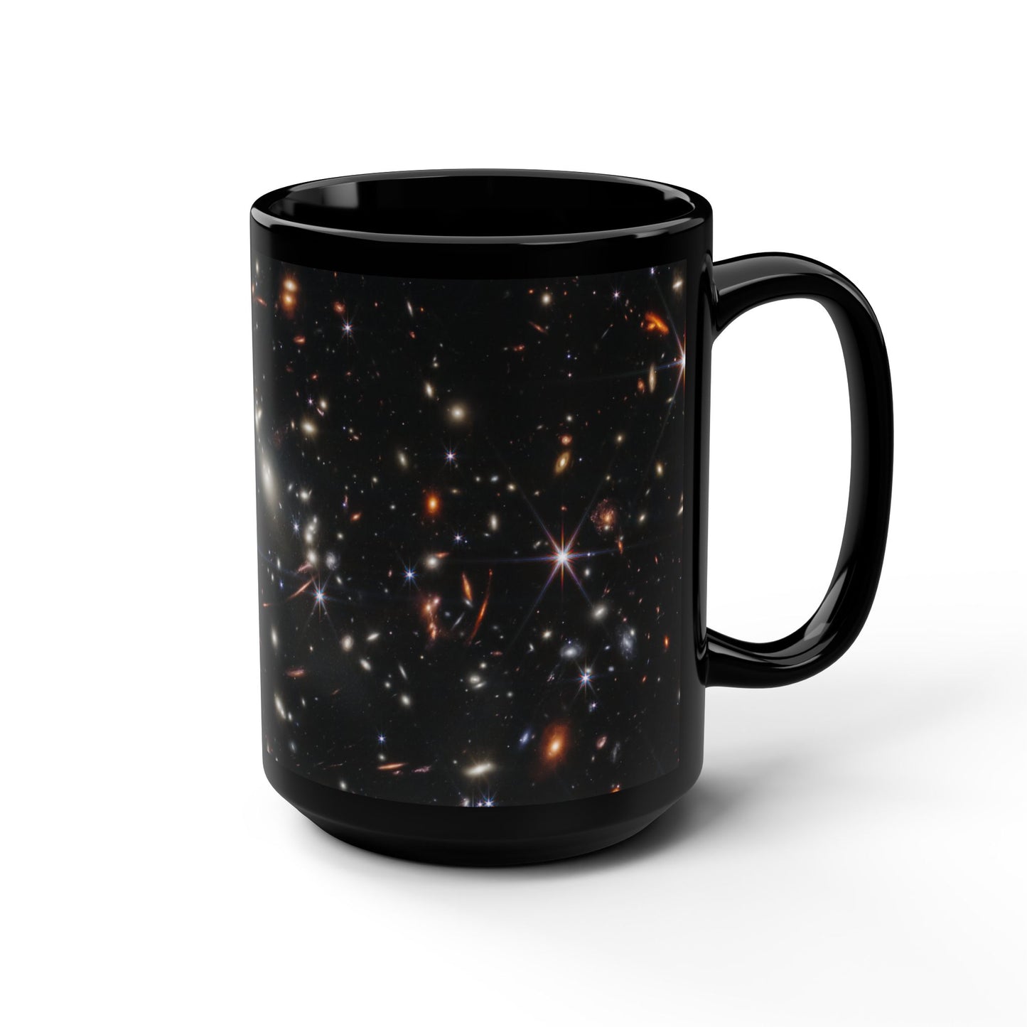 Deep Field SMACS 0723 Black Mug, 15oz