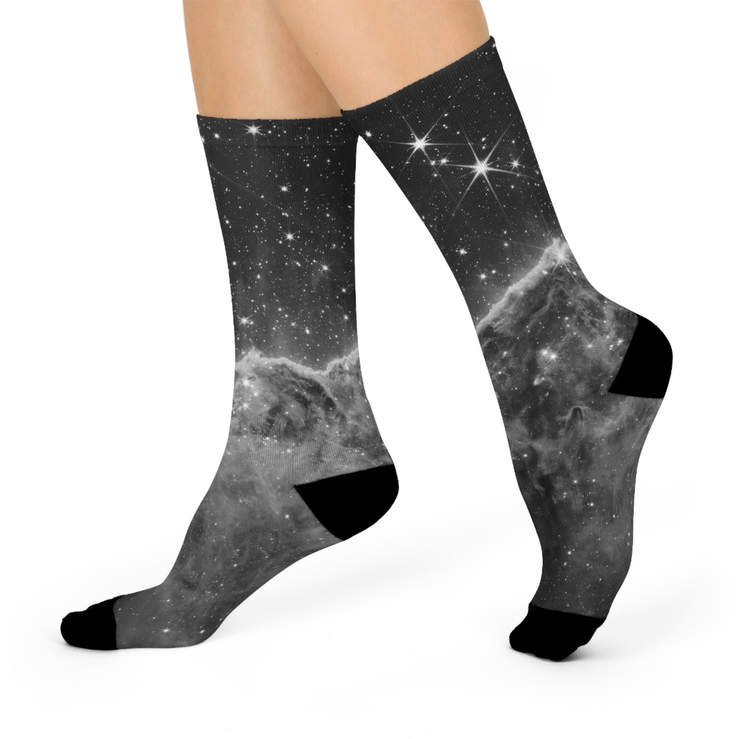 Crew Socks | B&W Carina Nebula