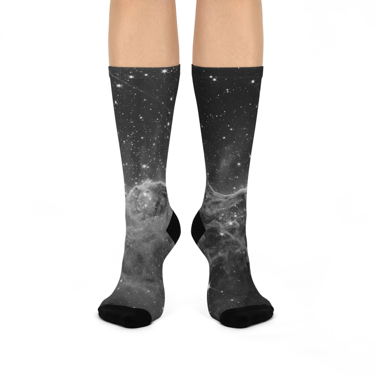 Crew Socks | B&W Carina Nebula