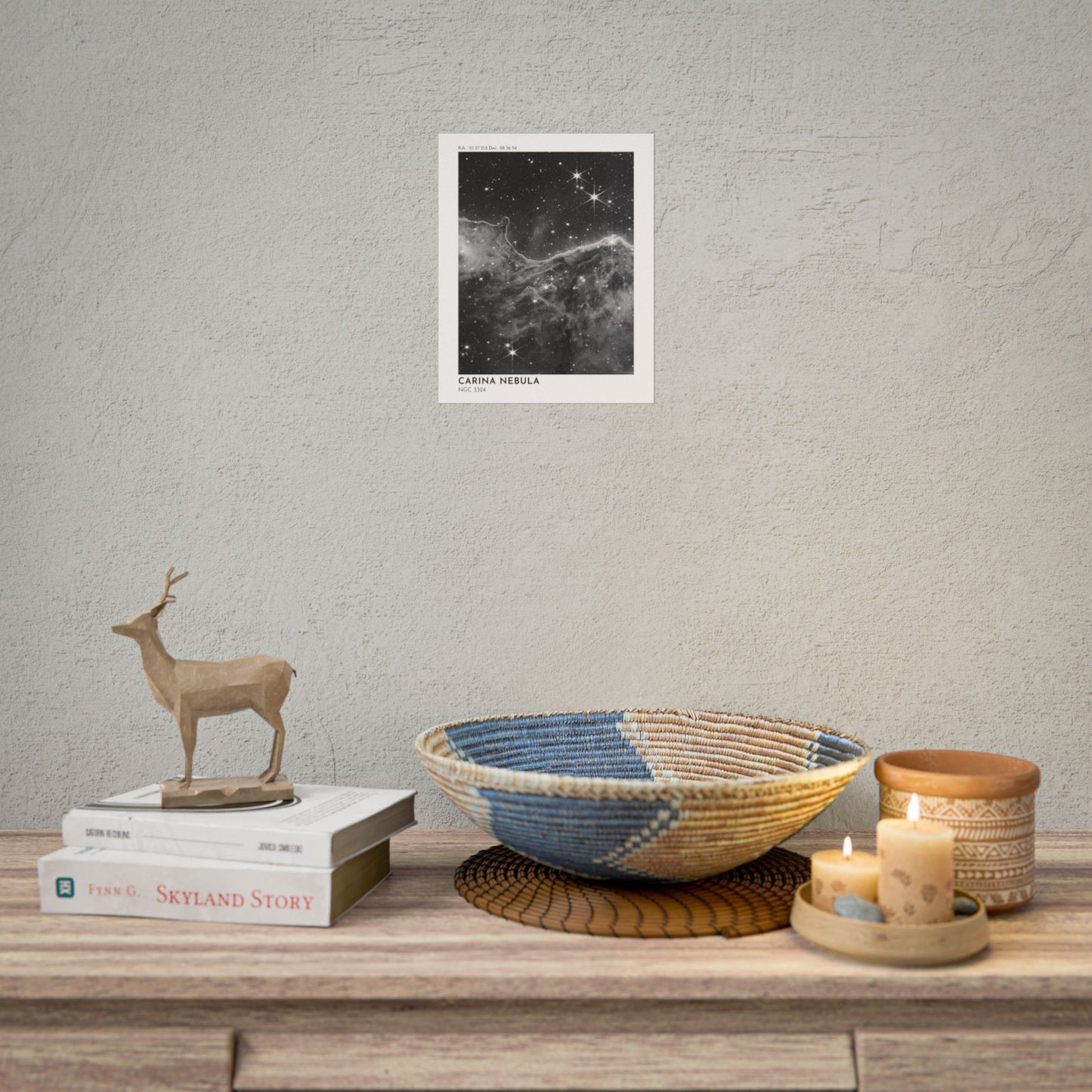 B/W Carina Nebula Rolled Poster