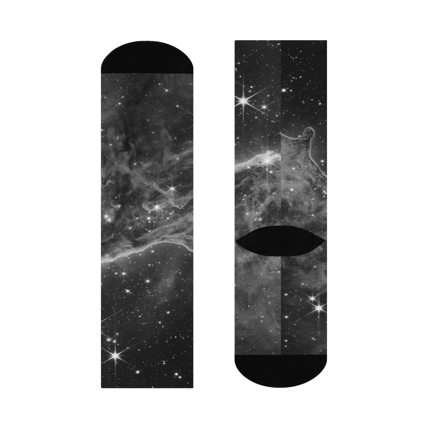 Crew Socks | B&W Carina Nebula