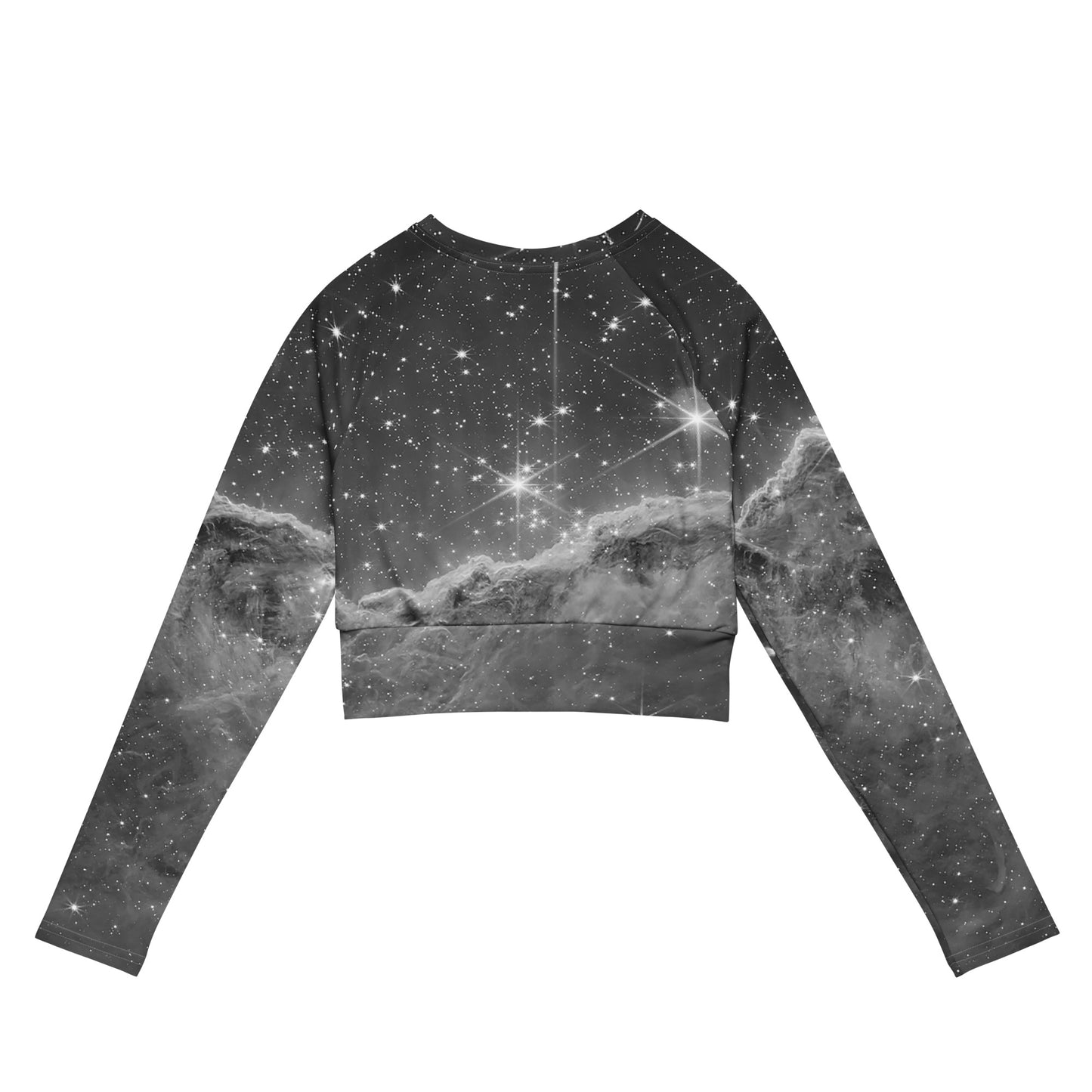 Carina Nebula long-sleeve crop top
