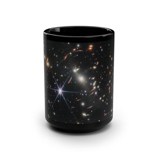 Deep Field SMACS 0723 Black Mug, 15oz